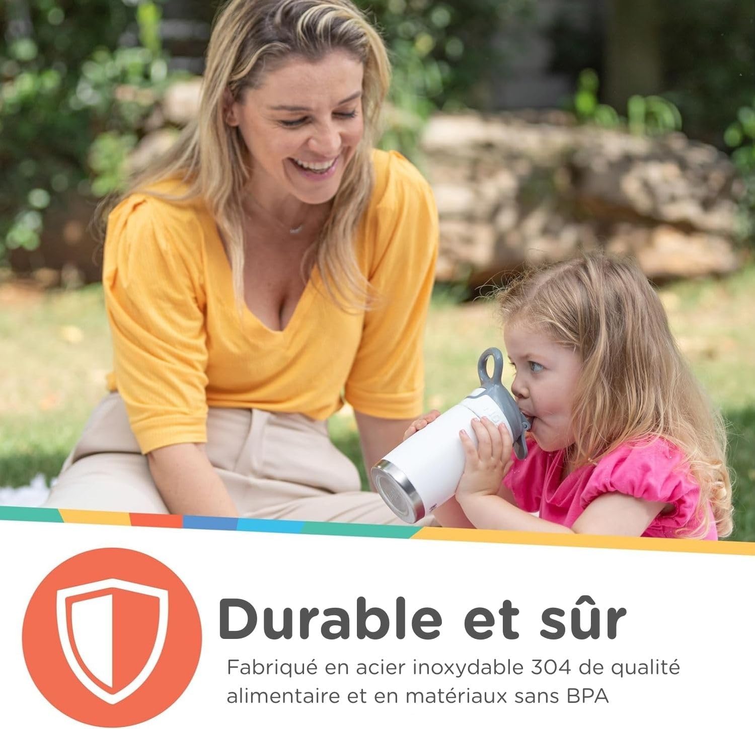 Gourde Reflex Flip-it Isotherme en Acier Inoxydable | Bleu
