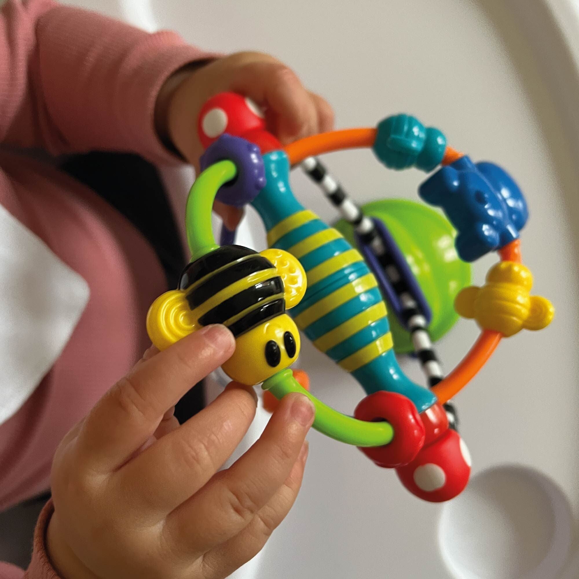 Silly Spinwheel - Jouet Interactif pour Chaise Haute avec Base à Ventouse