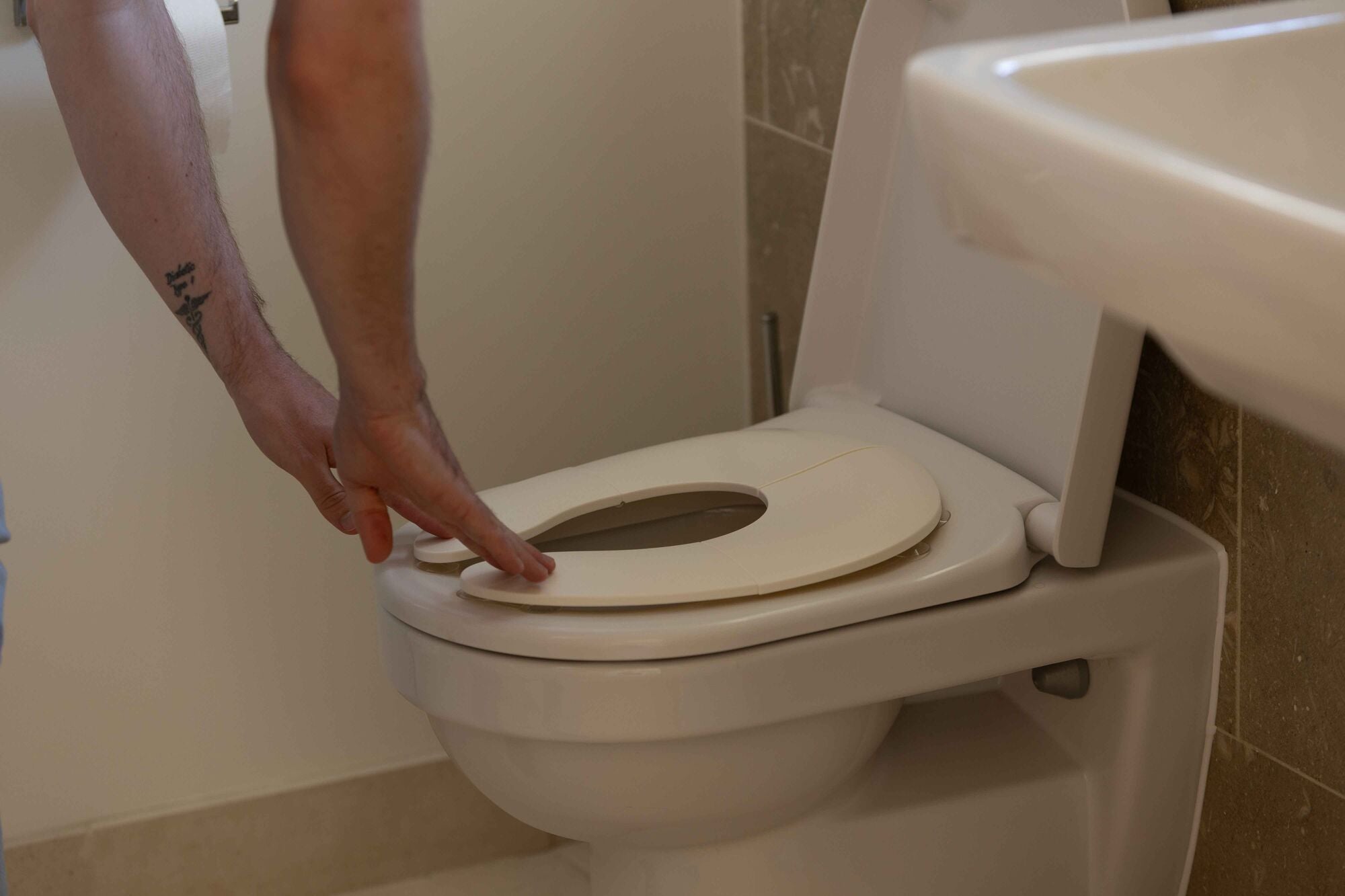Siège de toilette Pliable