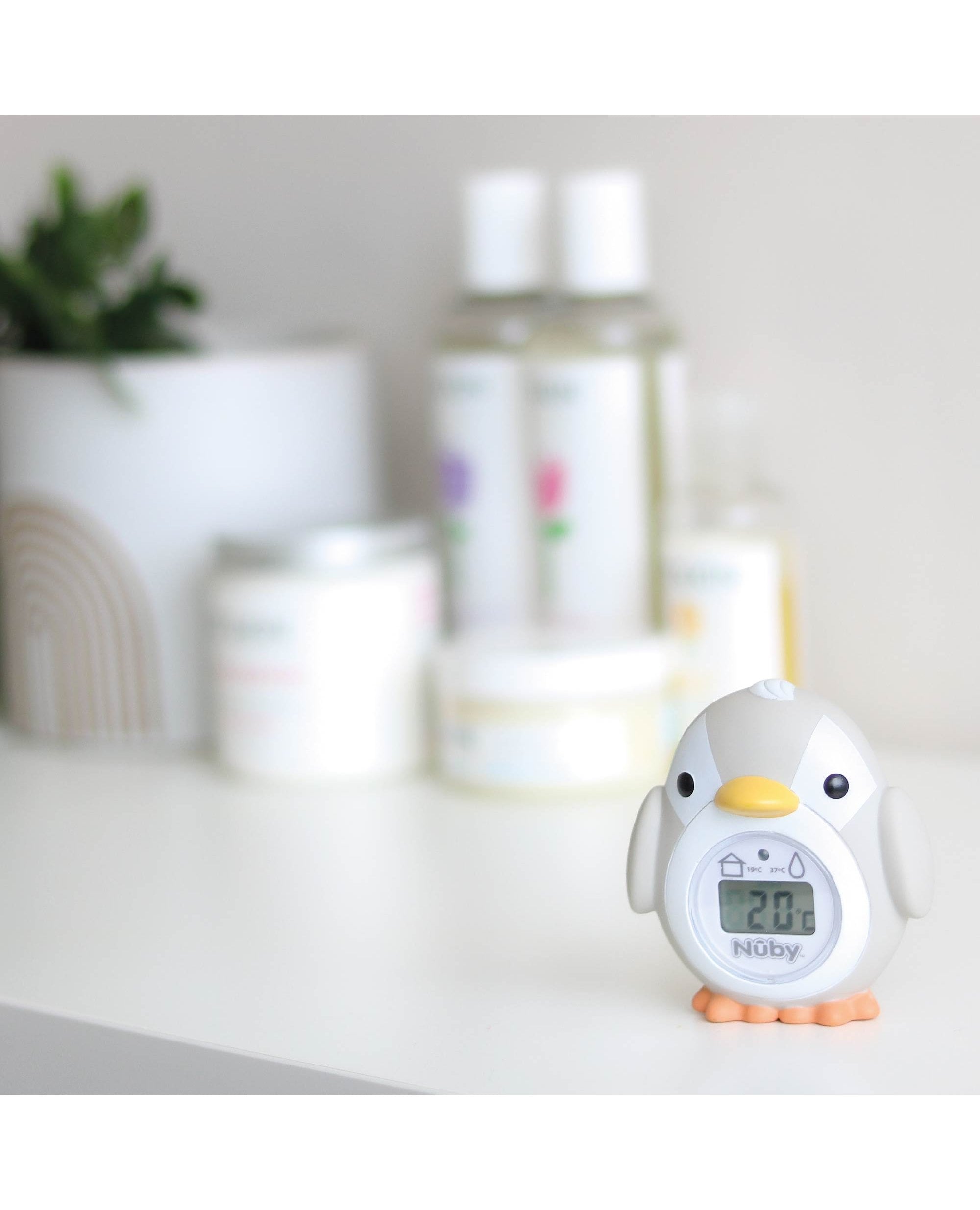 Thermomètre de bain & chambre pour bébé en forme de pingouin